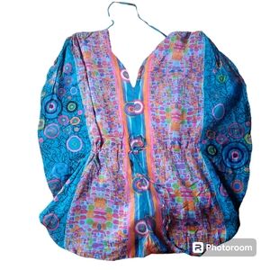 Hippyssidy Beachwear romper shorts cover up one size